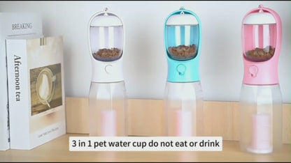 Portable 3-in-1 Dog Bottle