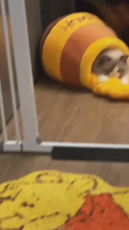 Cozy Honey Jar Cat Bed